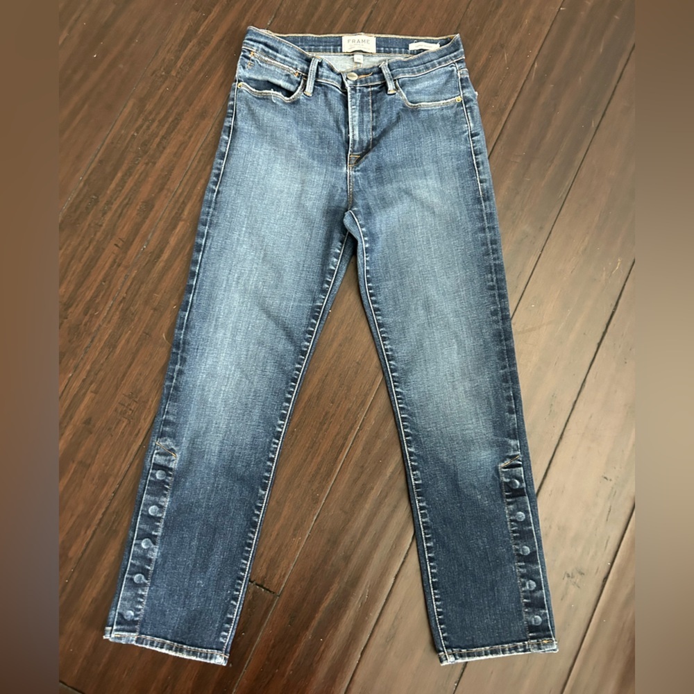 Frame Denim Women’s Le High Straight Jeans Blue 26